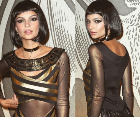 Emily Ratajkowski Dieta Halloween La Modella Si Veste Cleopatra Peoplexpress It