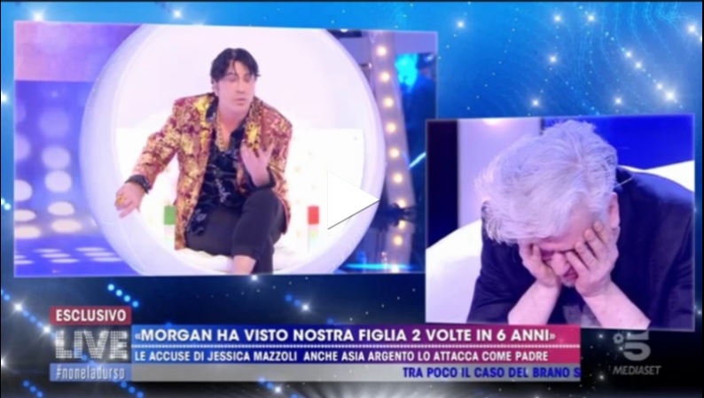 Morgan bestemmia a Live non è la D'Urso? Guarda il video di TvBlog che potrebbe contenere l'imprecazione blasfema