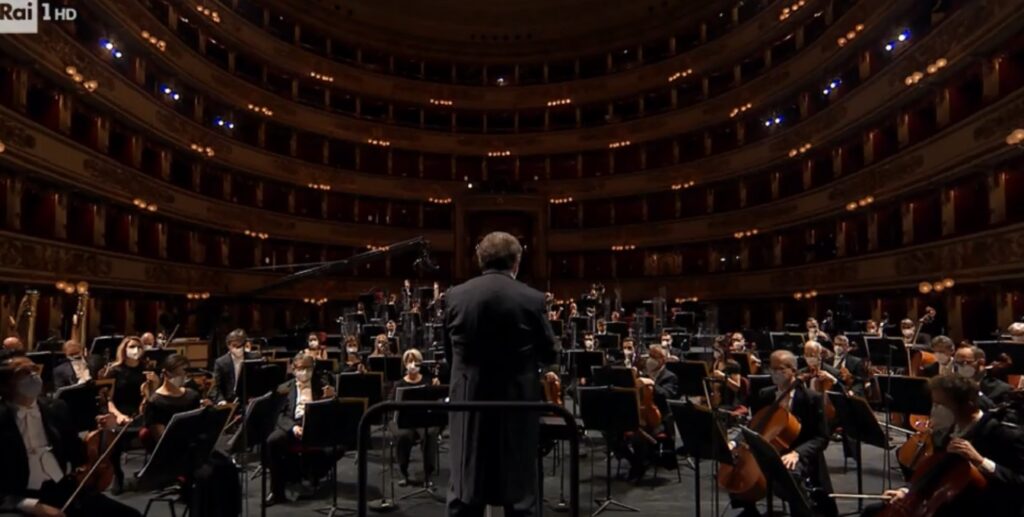 Replica "A riveder le stelle" Prima della Scala di Milano, 7 dicembre 2020