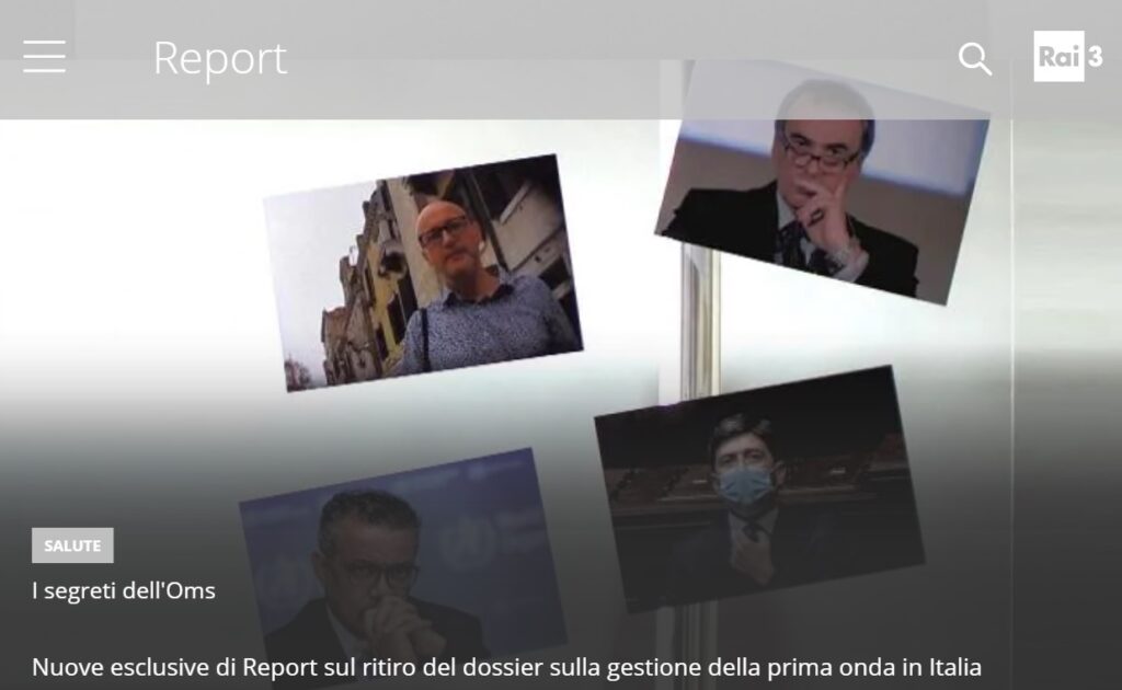 Anticipazioni Report esclusiva inchiesta sui segreti dell'OMS